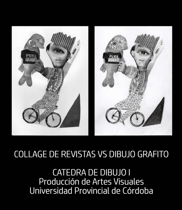 dibujo y collage